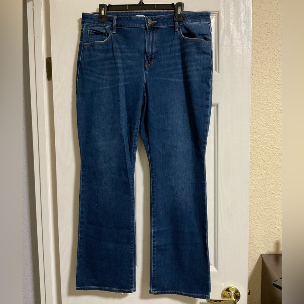 Old Navy Dark Blue Boot Cut Jeans, Short